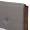 Baxton Studio Leyton Light Grey and Brown Finish Wood Queen Size Platform Bed 135-7379 - alternate 3